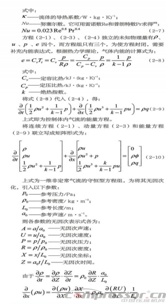 活塞壓縮機氣流脈動數值模擬及實驗驗證<一>